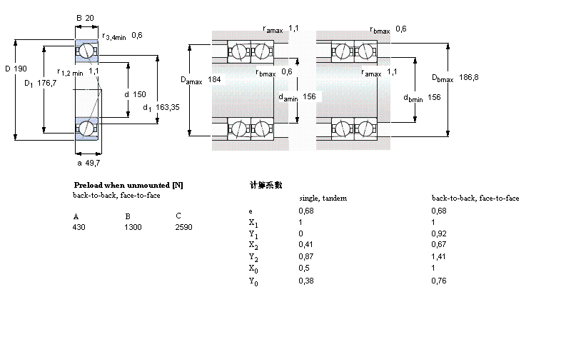 SKF 71830ACD/HCP4軸承