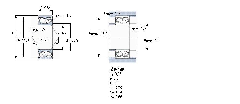 SKF 5309E-2Z軸承