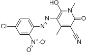 5-[（4-氯-2-硝基苯基）偶氮]-1,2-二氫-6-羥基-1,4-二甲基-2-氧代-3-吡啶腈