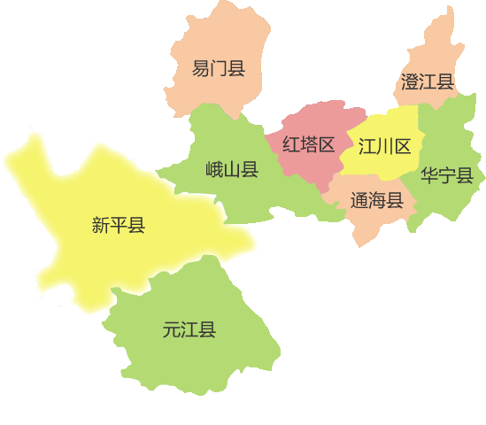 玉溪市地圖