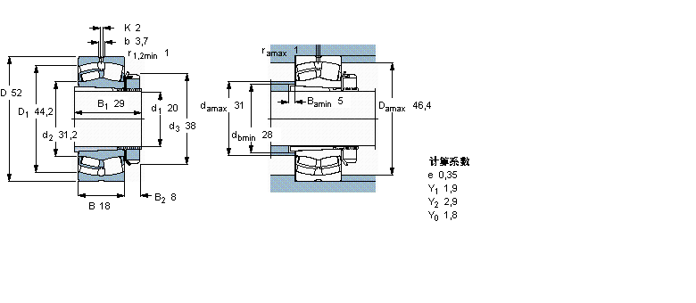 SKF 22205EK+H305軸承