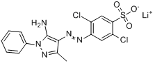 4-（5-氨基-3-甲基-1-苯基-1H-吡唑-4-基偶氮）-2,5-二氯代-苯磺酸單鋰鹽