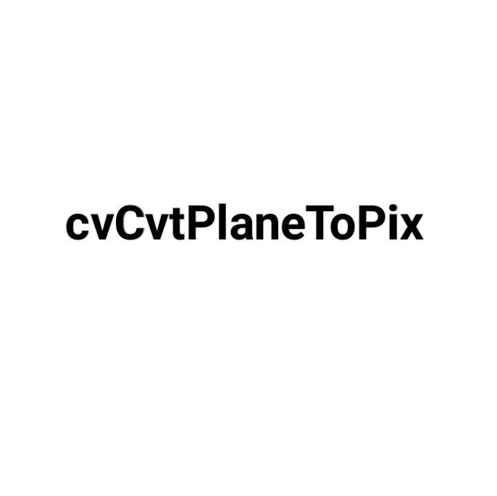 cvCvtPlaneToPix