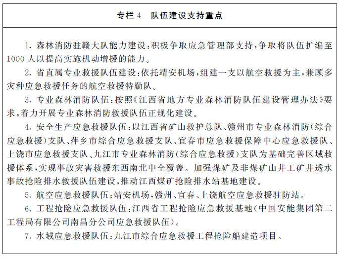 江西省“十四五”應急體系規劃