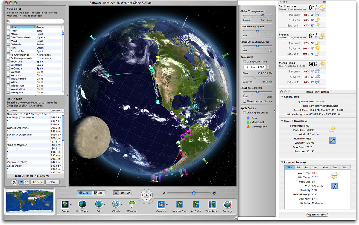 3D Weather Globe