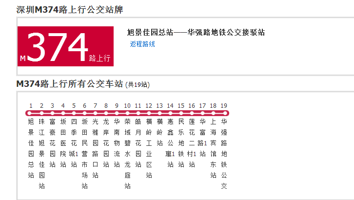 深圳公交M374路