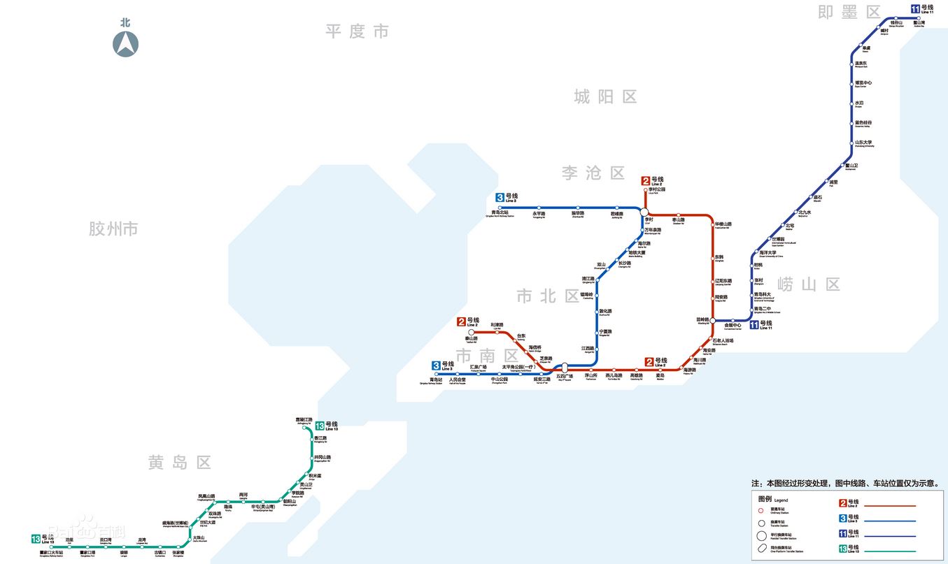 青島捷運線路圖