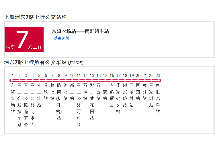 上海公交浦東7路