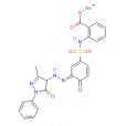 2-[[[3-[（4,5-二氫-3-甲基-5-氧代-1-苯基-1H-4-吡唑基）偶氮基]-4-羥苯基]磺醯基]氨基]-苯甲酸鈉