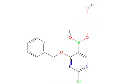 4-苄氧基-2-氯嘧啶-5-硼酸頻哪酯，95%