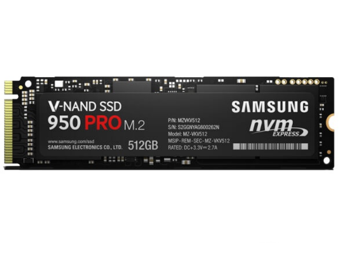 三星950 PRO NVMe M.2(512GB)