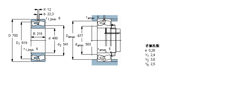 SKF 24096ECA/W33軸承