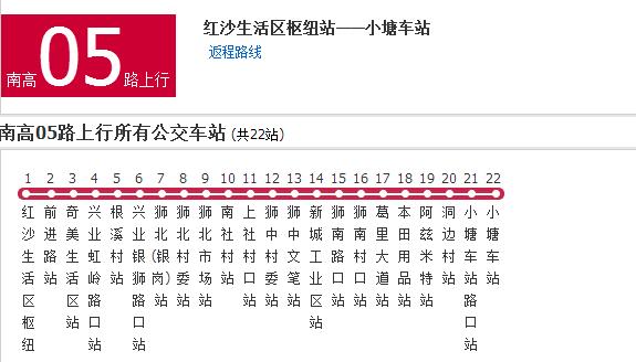 佛山公交南高05路