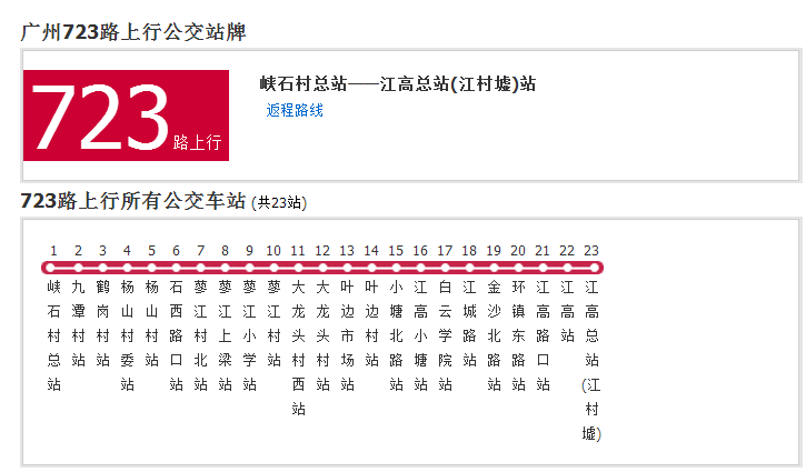 廣州公交723路