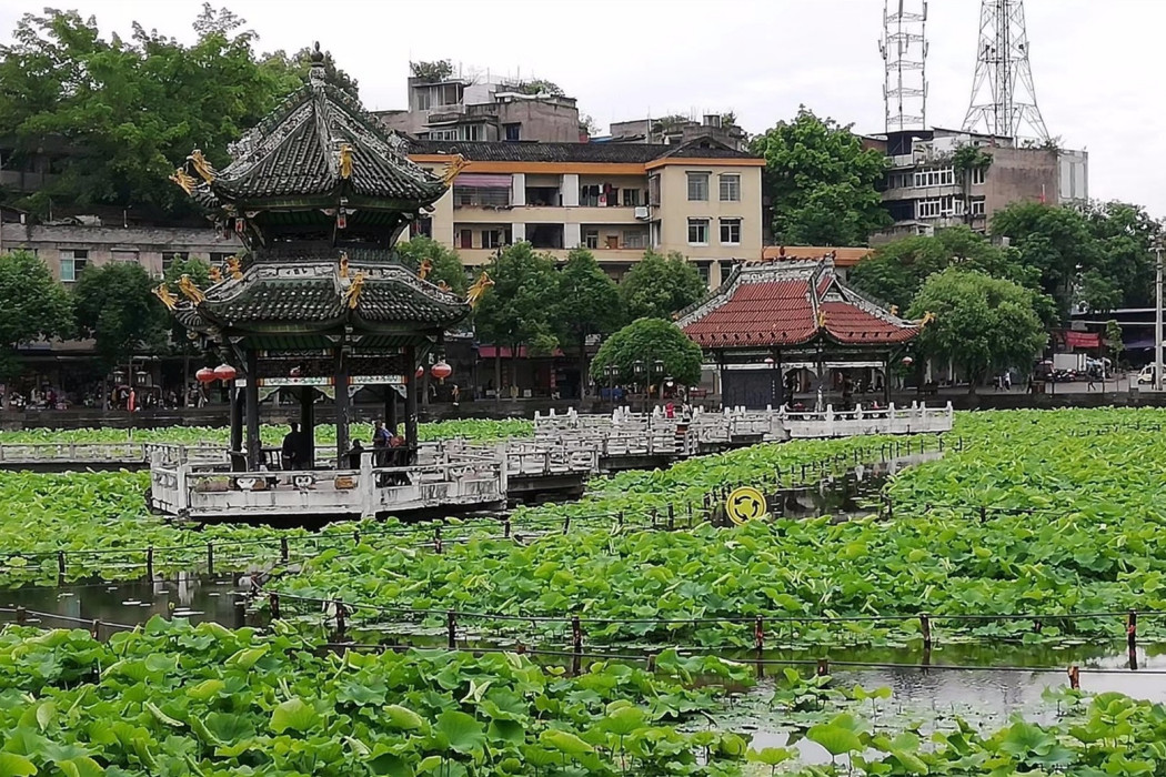 九曲橋(富順縣富順西湖景區內的一處景點)