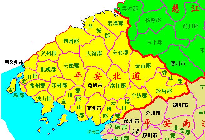 朝鮮平安北道龍川郡