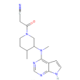 3-（(3R,4R)-4-甲基-3-（甲基（7H-吡咯並[2,3-D]嘧啶-4-基）氨基）哌啶-1-基）-3-氧代丙腈