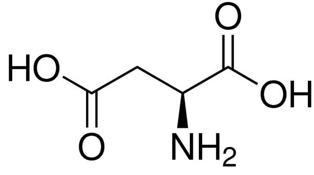 天冬氨酸（Asp）結構式