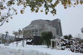 行政樓雪景