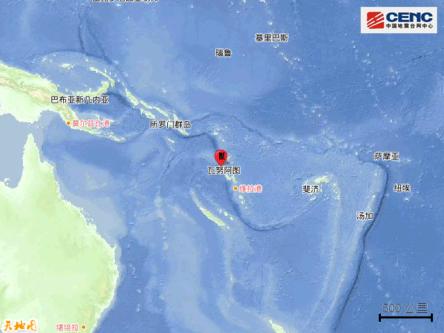 1·10萬那杜群島地震