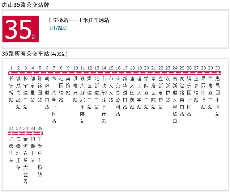 唐山公交35路