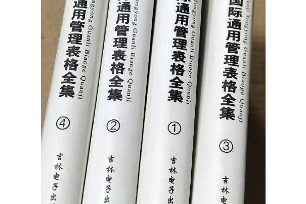 房地產企業國際通用管理表格全集