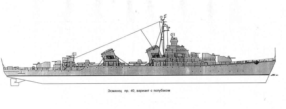 40型驅逐艦N方案（長艏樓）