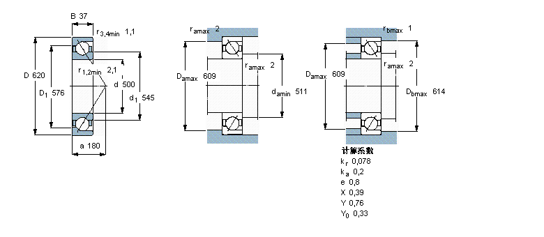 SKF 708/500AMB軸承