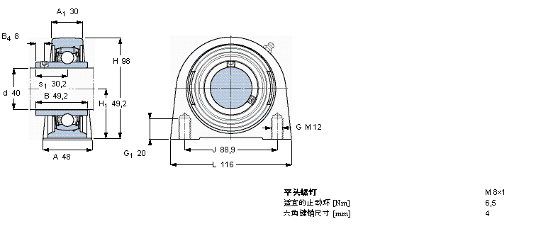 SKF SYF40TF軸承