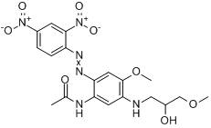 N-[2-[（2,4-二硝基苯基）偶氮]-5-[（2-羥基-3-甲氧基丙基）氨基]-4-甲氧基苯基]-乙醯胺