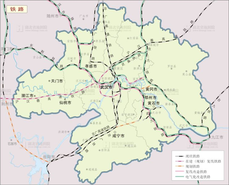武漢城市圈鐵路網