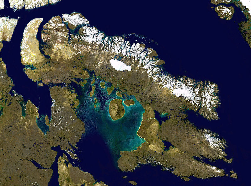 巴芬島衛星圖片