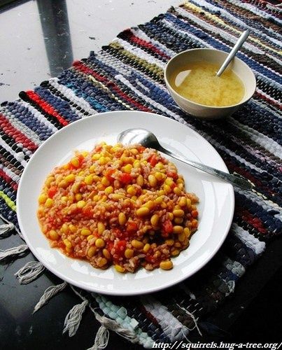 茄汁黃豆飯