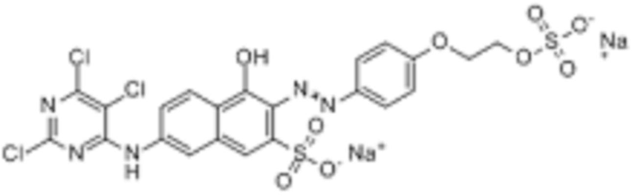 4-羥基-3-[[4-[2-（磺醯氧基）乙氧基]苯基]偶氮]-7-[（2,5,6-三氯-4-嘧啶基）氨基]-2-萘磺酸二鈉鹽