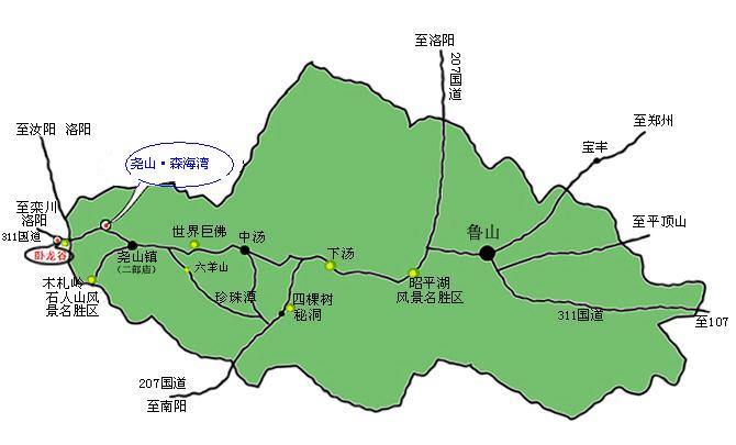 堯山·森海灣水上樂園交通位置圖