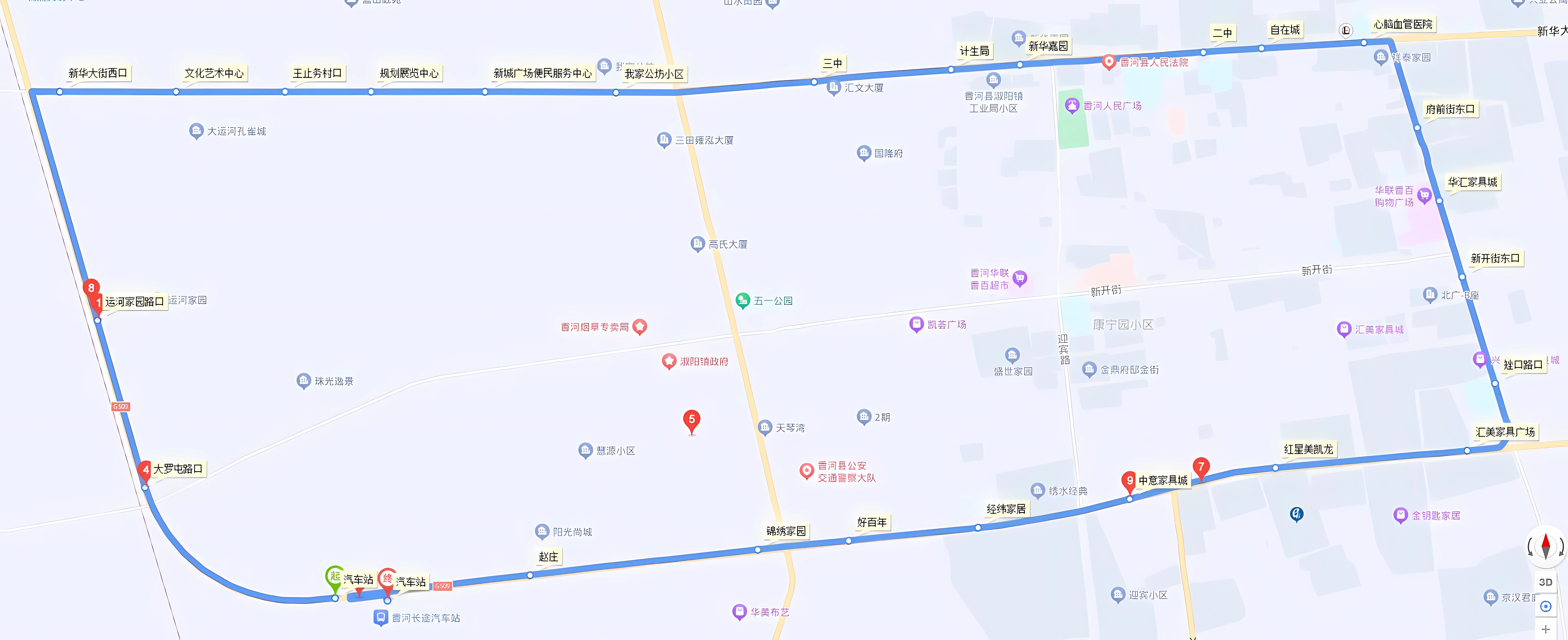 香河公交1路