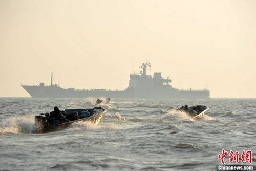 環海南島海上實兵演練