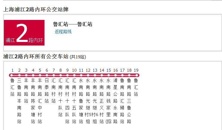 上海公交浦江2路內環