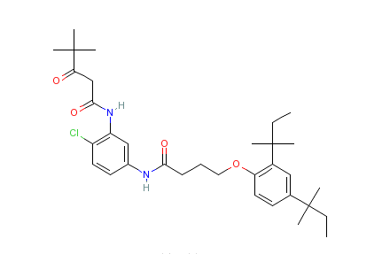 alpha-特戊醯基-N-[2-氯-5-[4-（2,4-二特戊基苯氧基）正丁醯胺基]]乙醯苯胺