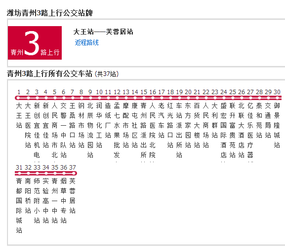 青州公交3路