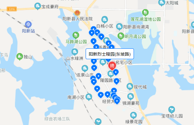 陽新1路公交路線圖