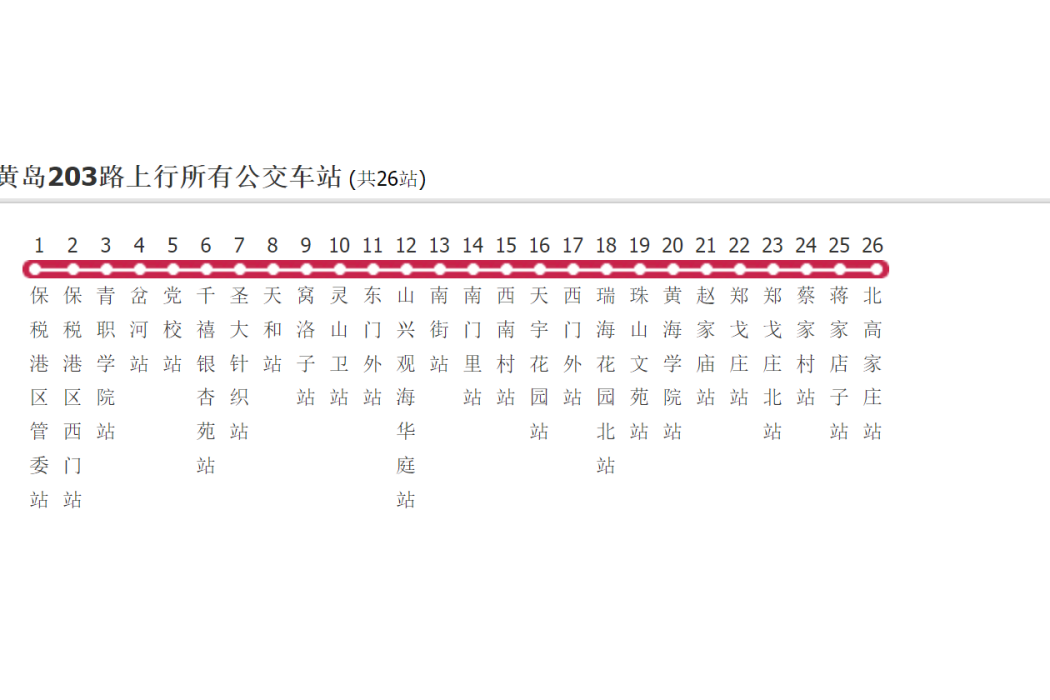 黃島公交203路