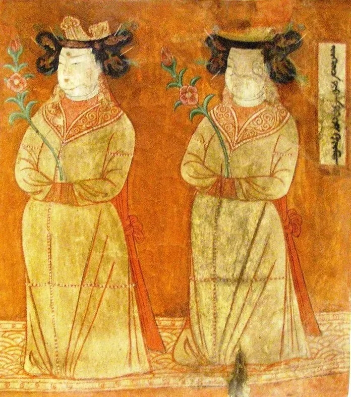 唐朝時的于闐婦人壁畫形象