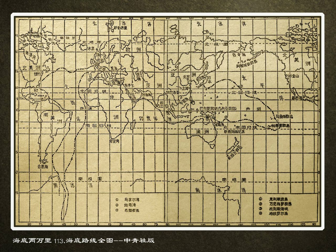 鸚鵡螺號航行路線圖