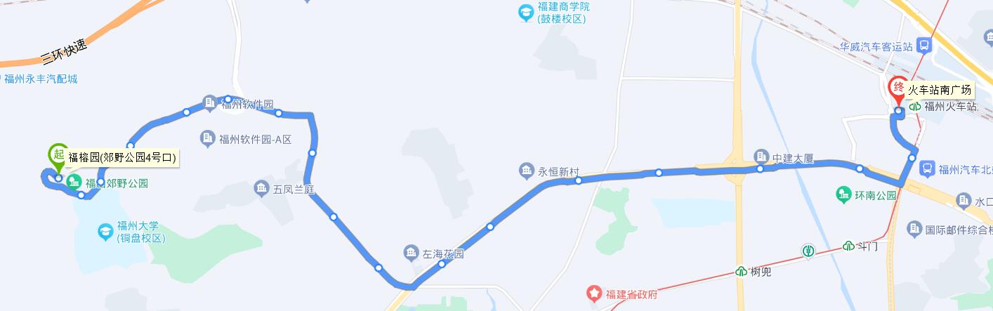 福州公交7686福山郊野公園專線