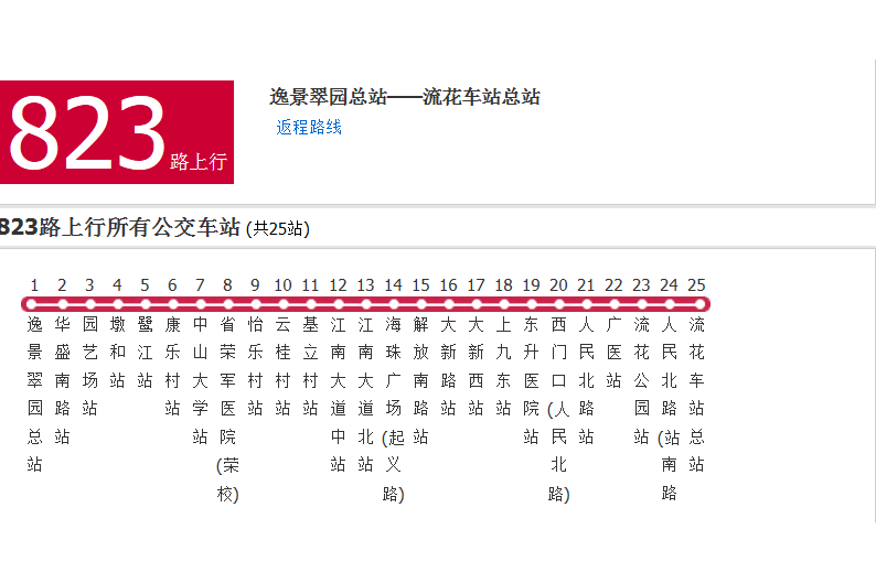 廣州公交823路