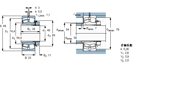 SKF 22209EK+H309軸承