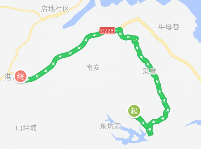 漳州公交龍海27路下行路線圖