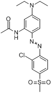 N-[2-[（2-氯-4-甲磺酸基苯基）偶氮]-5-（二乙基氨基）苯基]乙醯胺