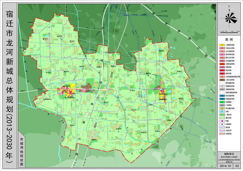 龍河新城市域圖